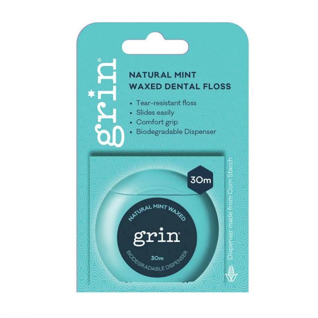 Natural Mint Waxed Dental Floss 30m