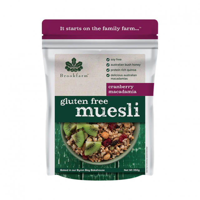 Gluten Free Muesli - Cranberry Macadamia 350g