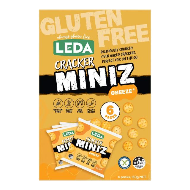 Gluten Free Cracker Miniz Multi 6 Pack - Cheeze 150g