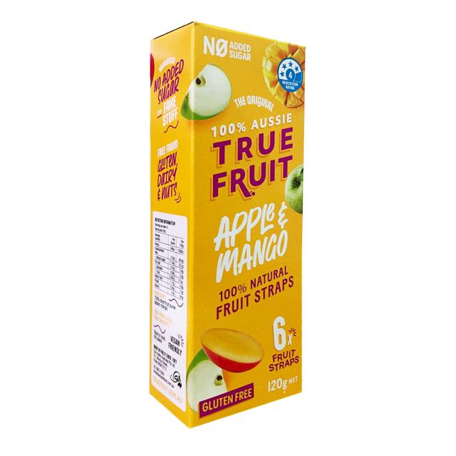 Fruit Straps - Apple & Mango -  6 Pack 120g