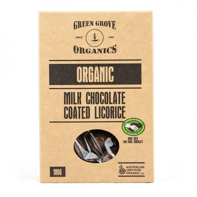 Milk Chocolate Coated Licorice 180g