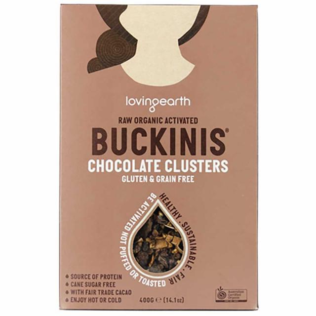 Buckinis Chocolate Clusters 400g