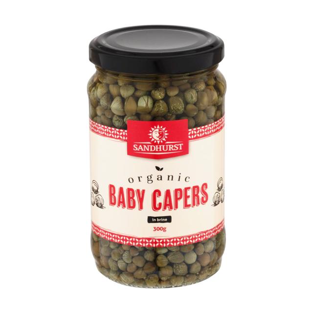 Organic Baby Capers in Brine 300g