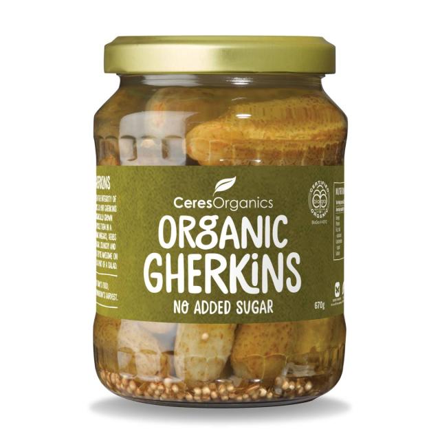 Organic Gherkins 670g