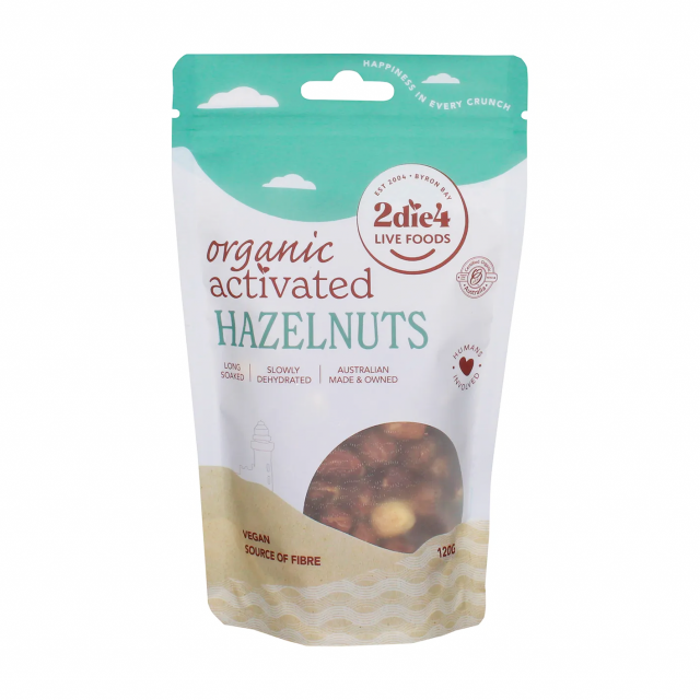 Organic Activated Hazelnuts 120g