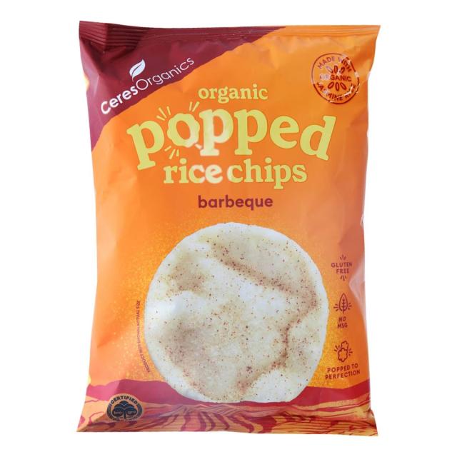 Organic Popped Rice Chips - Barbeque 100g