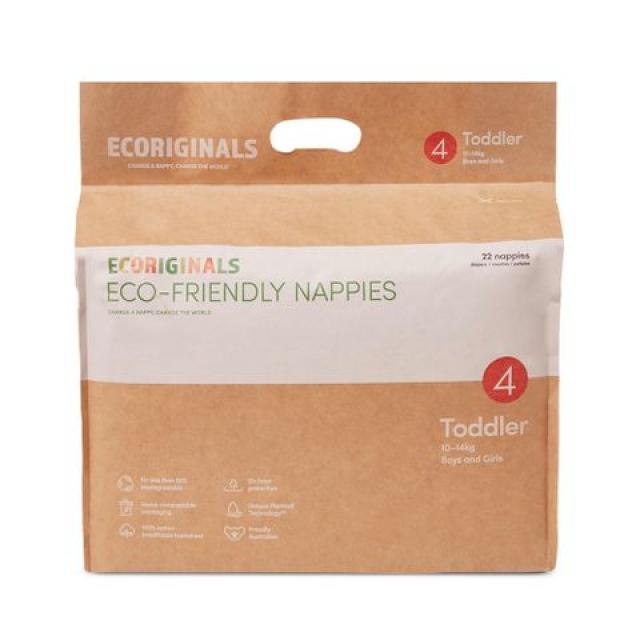 Toddler Nappies Size 4 (10-14kg) - 22 Pack