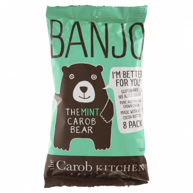 Banjo Carob Bear Mint 8pk