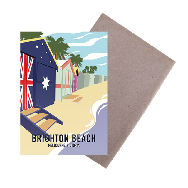 Brighton Beach, Melbourne A6 Card