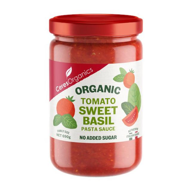 Organic Pasta Sauce - Sweet Basil 690g