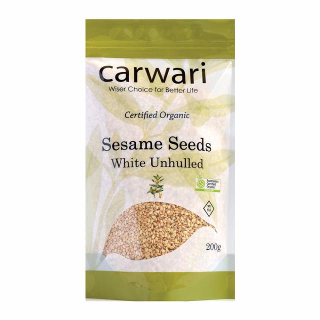 White Unhulled Sesame Seeds 200g
