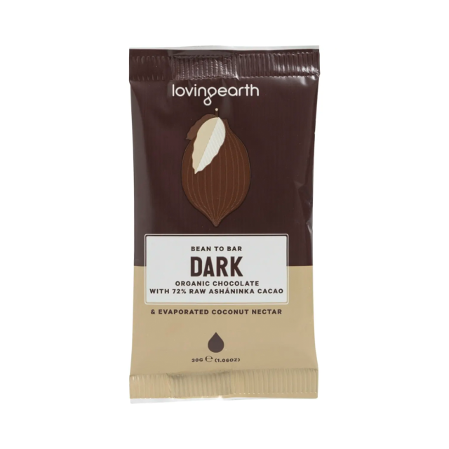 Dark Chocolate with 72% Raw Ashaninka Cacao 30g