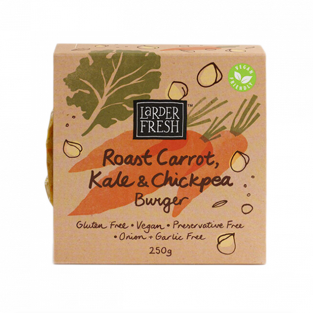 Roast Carrot, Kale & Chickpea Burger Patties - 2 Pack 250g