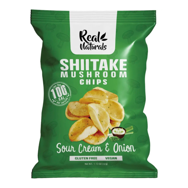 Shiitake Mushroom Chips - Sour Cream & Onion 32g