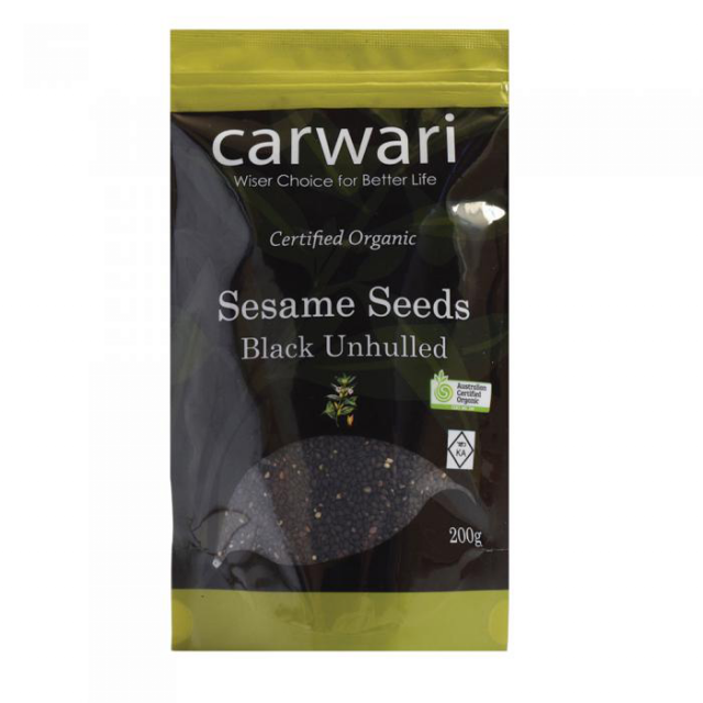 Black Unhulled Sesame Seeds 200g