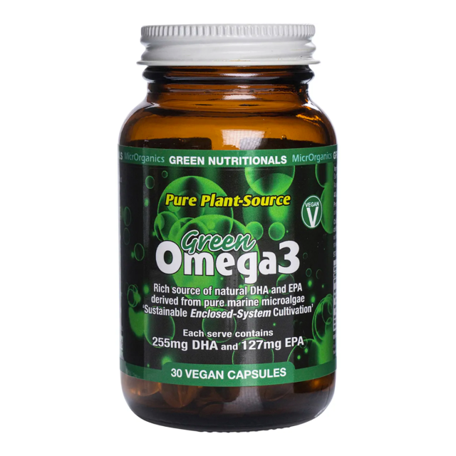 Green Omega3 Vegan Capsules 255mg + 127mg - 30 Caps