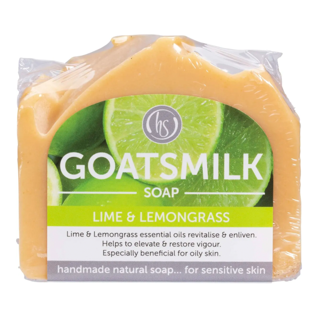 Goat's Milk Soap - Lime & Lemongrass 140g