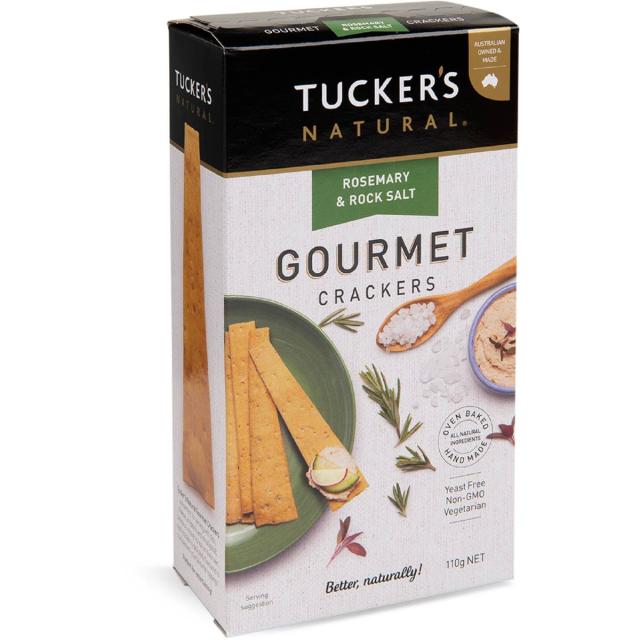 Gourmet Crackers - Rosemary & Rock Salt 110g