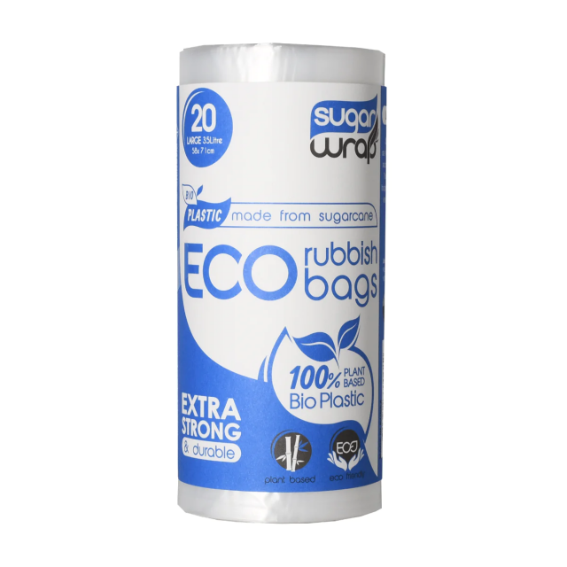 Eco Rubbish Bags Extra Strong 35lt