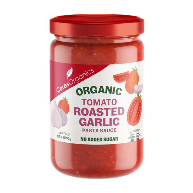 Organic Pasta Sauce - Roasted Garlic 690g