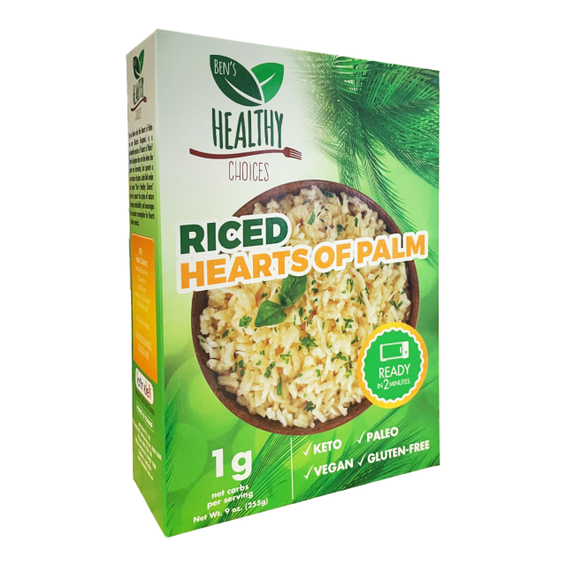 Riced Hearts of Palm 255g