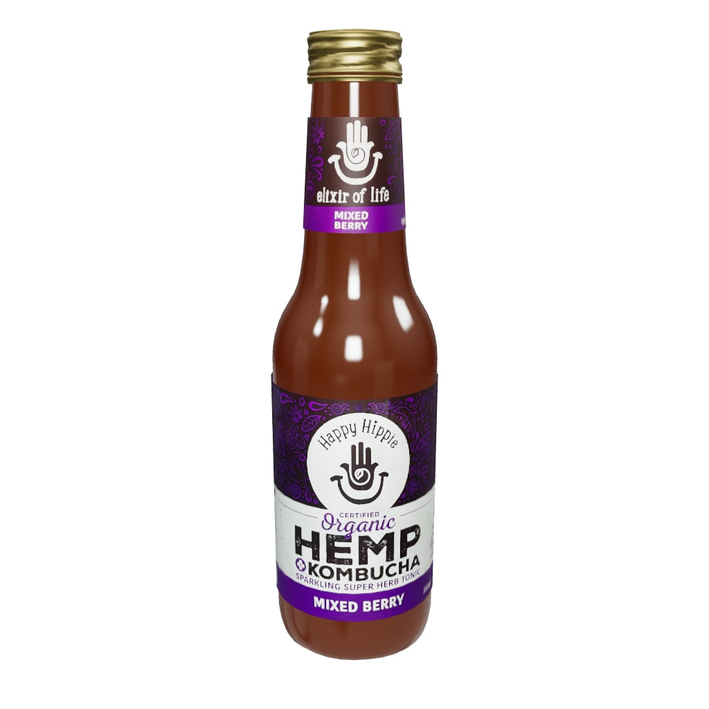 Organic Hemp & Kombucha Tonic - Mixed Berry 330ml