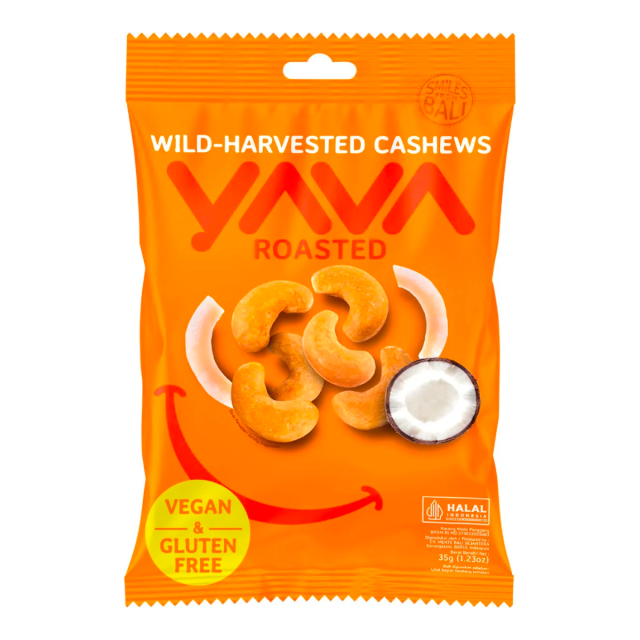 Wild-Harvested Roasted Cashews With Coconut 35g
