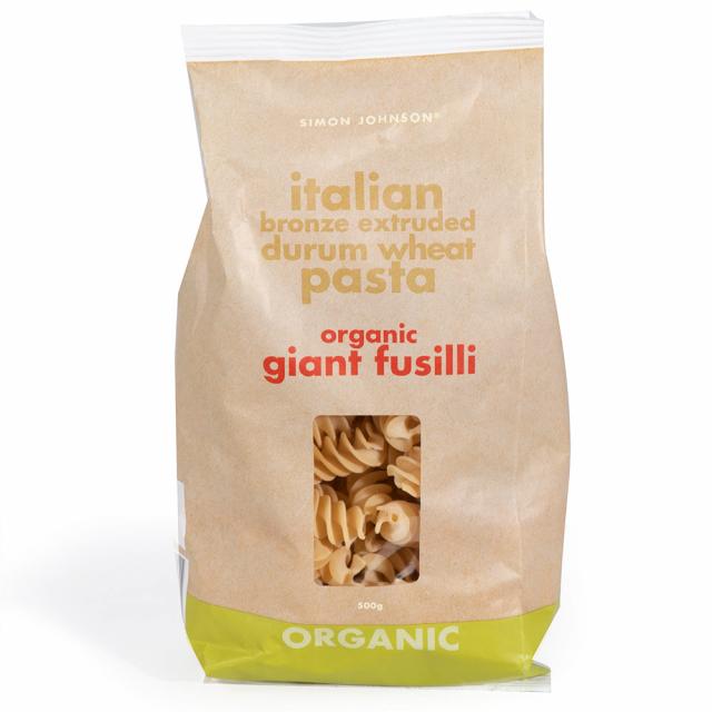 Organic Giant Fusilli Pasta 500g