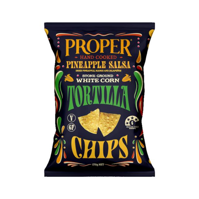 Stone Ground Tortilla Chips - Pineapple Salsa 170g