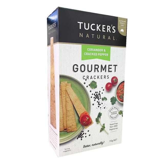 Gourmet Crackers - Coriander & Cracked Pepper 110g