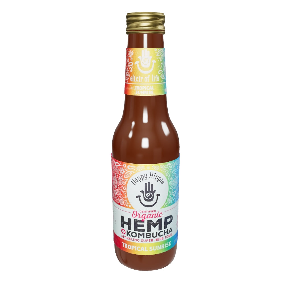 Organic Hemp & Kombucha Tonic - Tropical Sunrise 330ml