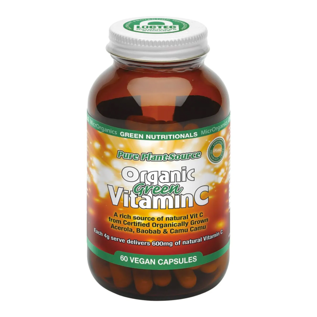 Organic Green Vitamin C Vegan Capsules 600mg - 60 Caps