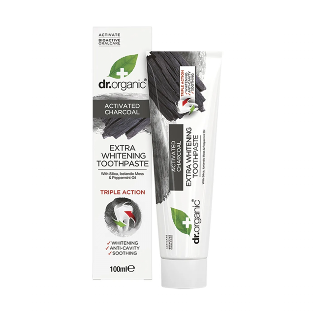 Extra Whitening Toothpaste - Activated Charcoal 100ml